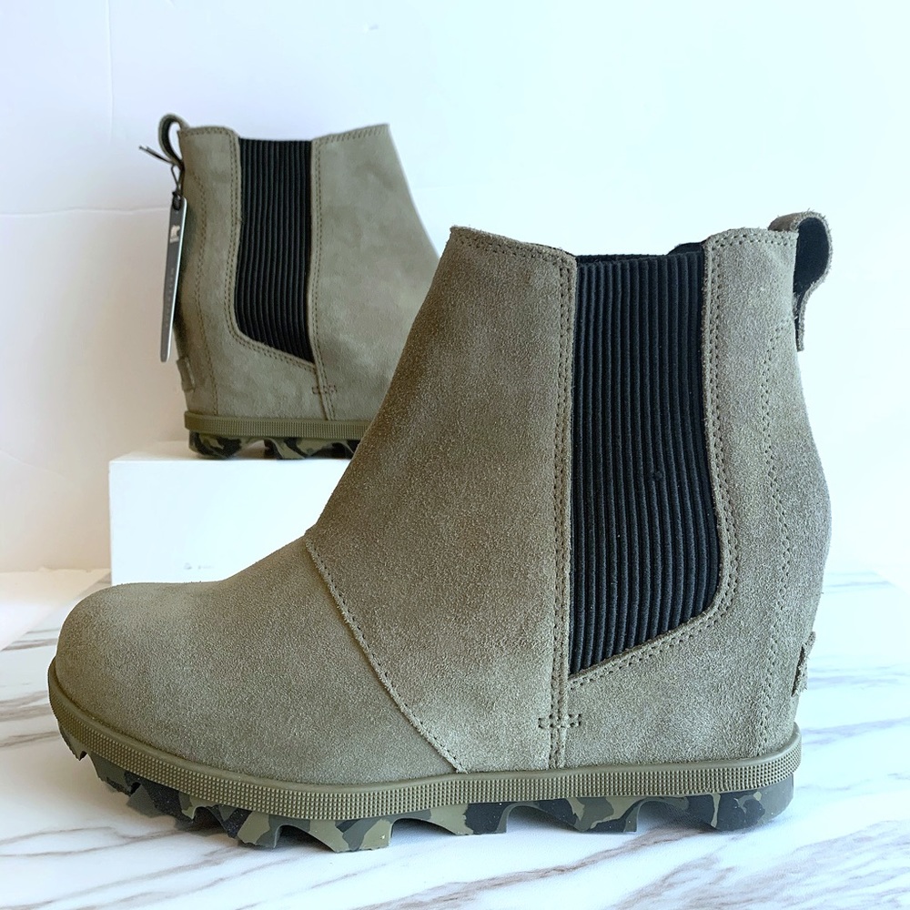 Sorel Sage Gray Joan of arctic Wedge II Chelsea - Picture 3 of 10